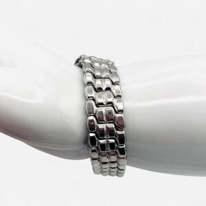 Vintage Speidel 54 Expansion Stretch Stainless Steel Watch Band 14mm Cobblestone